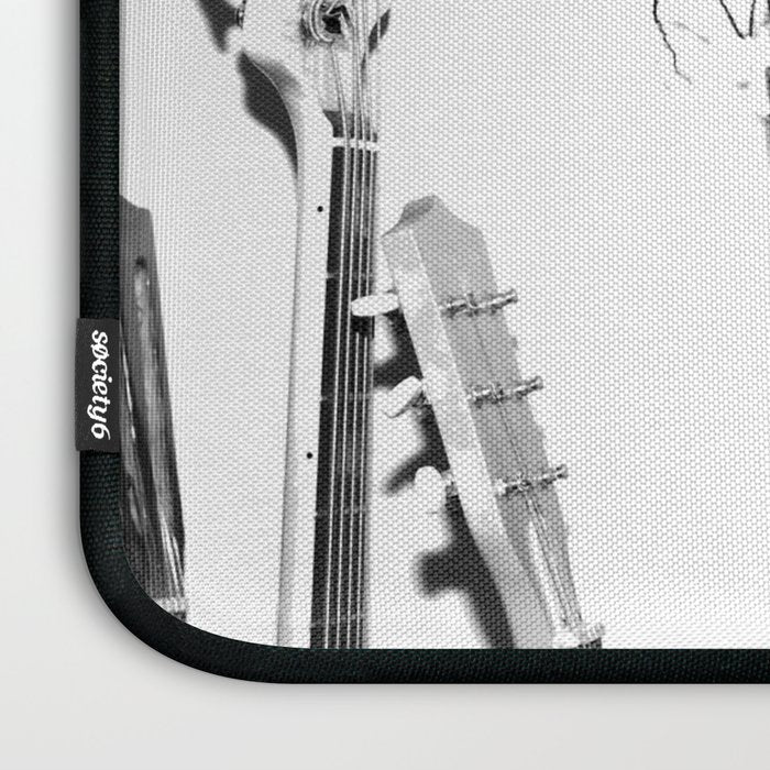 The Guitars (Black and White) Laptop Sleeve Gallery Image 3