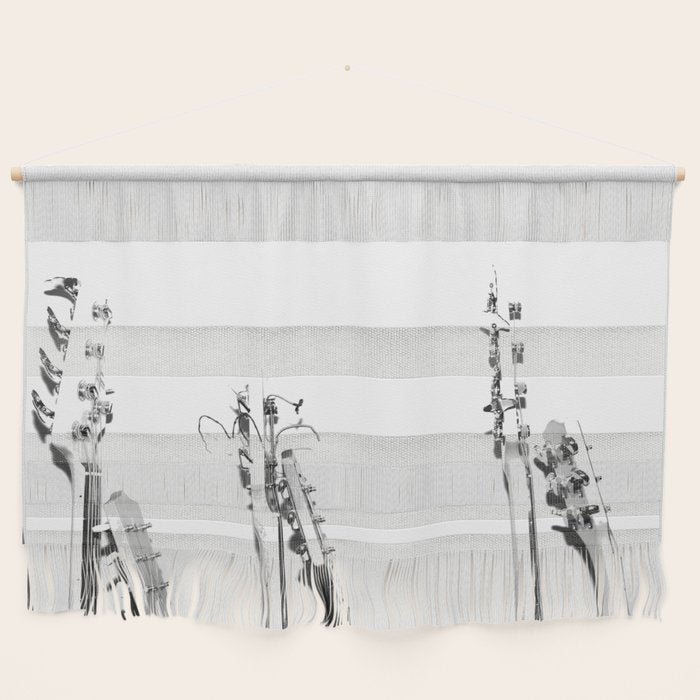 The Guitars (Black and White) Wall Hanging Gallery Image 1