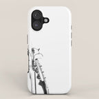 The Guitars (Black and White) iPhone Case Gallery Image 1