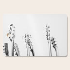 The Guitars (Black and White) Cutting Board Gallery Image 1