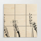 The Guitars (Black and White) Wood Wall Art Gallery Image 1