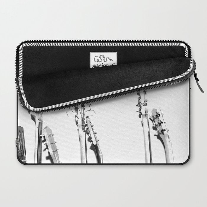The Guitars (Black and White) Laptop Sleeve Gallery Image 2