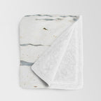 Pastel Pink Surfboard at Beach Throw Blanket Gallery Image 3
