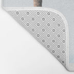 Pastel Pink Surfboard at Beach Bath Mat Gallery Image 2