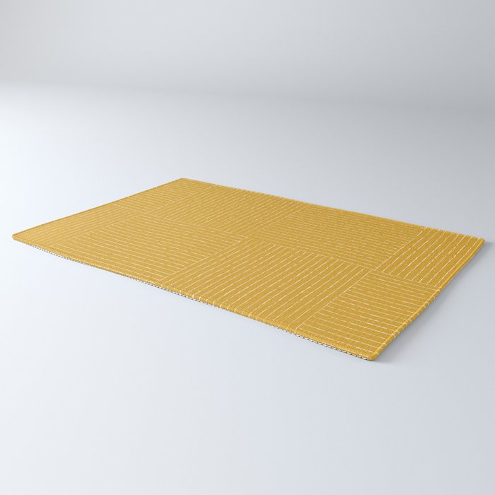 Lines III (Yellow) Rug Gallery Image 3