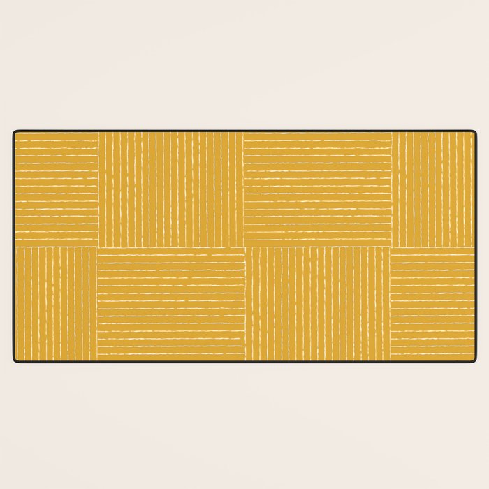 Lines III (Yellow) Desk Mat Gallery Image 3