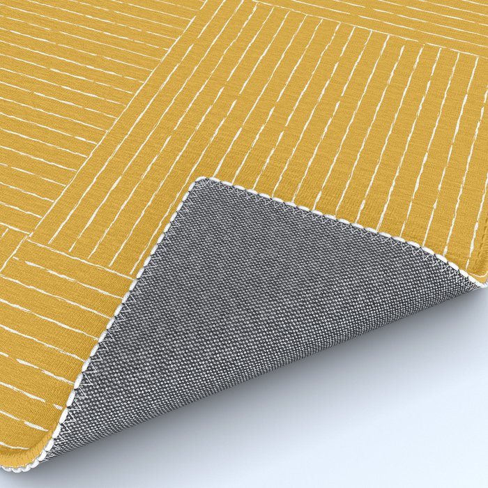 Lines III (Yellow) Rug Gallery Image 4