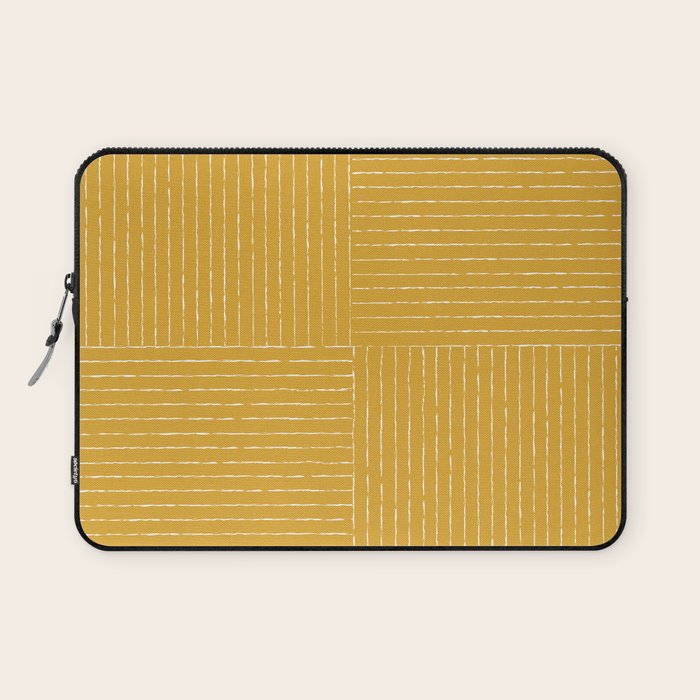 Lines III (Yellow) Laptop Sleeve Gallery Image 1
