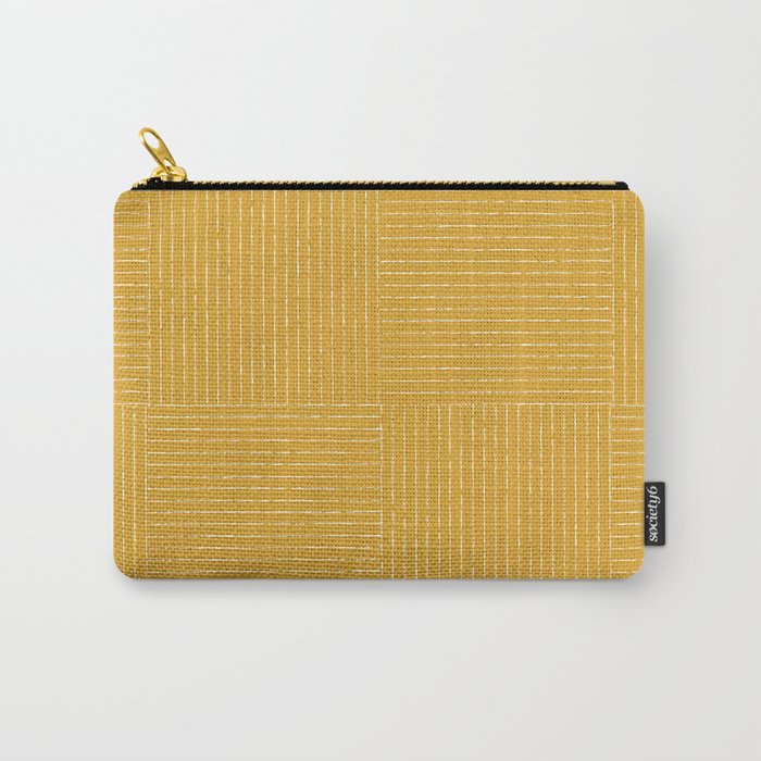 Lines III (Yellow) Carry All Pouch Gallery Image 1