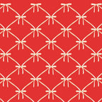 Bows & Ribbons Pattern XII Cherry Red Coffee Mug Gallery Image 2