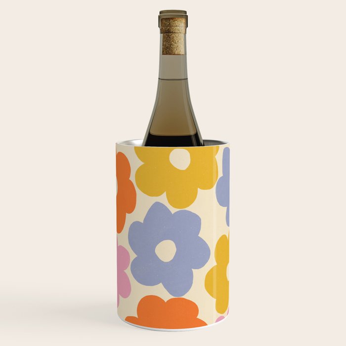 Simple Flower Pattern #1 Wine Chiller Gallery Image 1