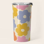 Simple Flower Pattern #1 Travel Mug Gallery Image 2