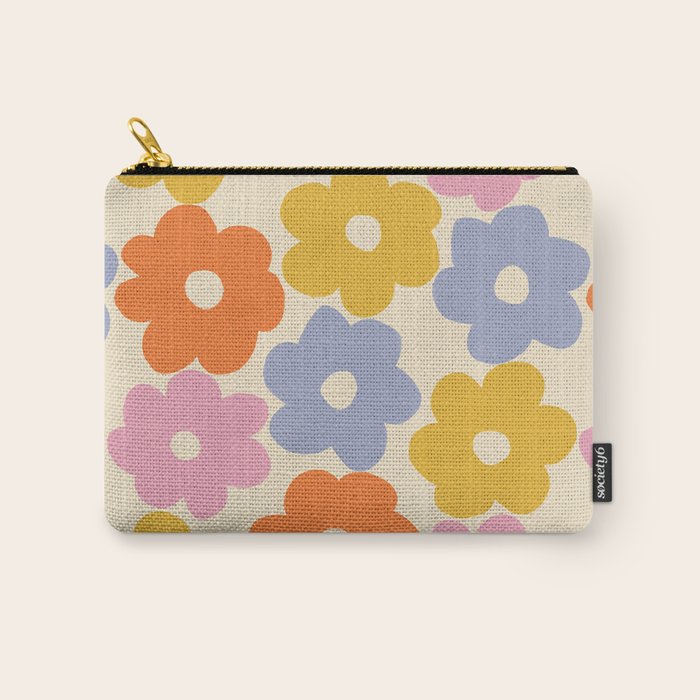 Simple Flower Pattern #1 Carry All Pouch Gallery Image 1
