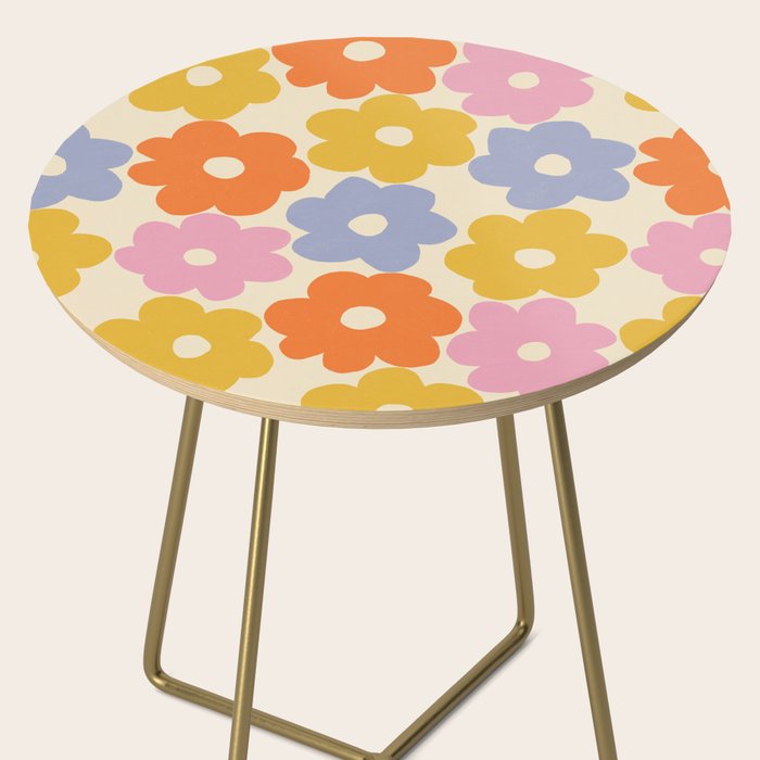 Simple Flower Pattern #1 Side Table Gallery Image 2