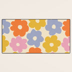 Simple Flower Pattern #1 Desk Mat Gallery Image 3