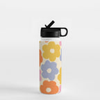 Simple Flower Pattern #1 Water Bottle Gallery Image 1