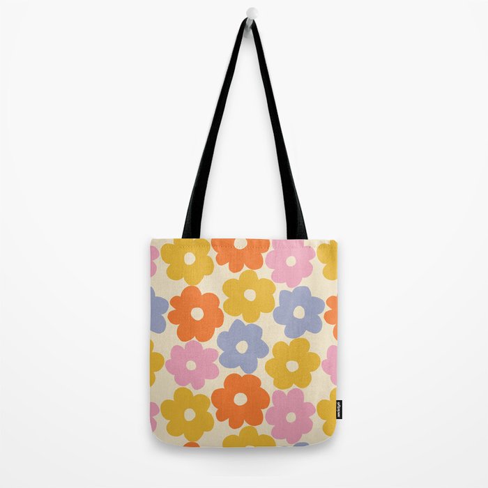 Simple Flower Pattern #1 Tote Bag Gallery Image 2