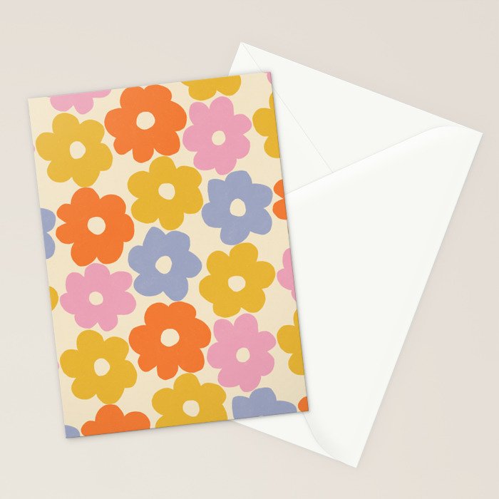 Simple Flower Pattern #1 Stationery Card Gallery Image 2