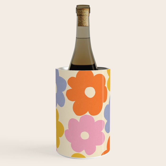 Simple Flower Pattern #1 Wine Chiller Gallery Image 2