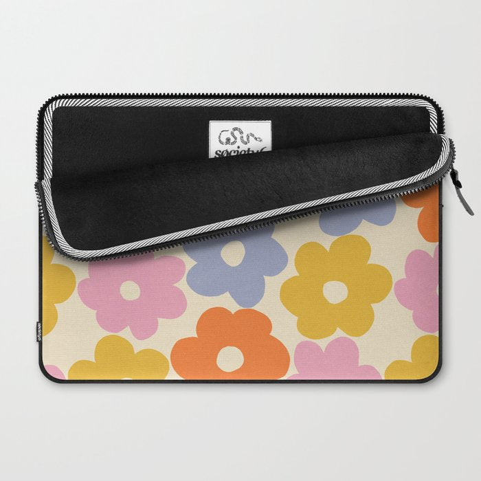 Simple Flower Pattern #1 Laptop Sleeve Gallery Image 2
