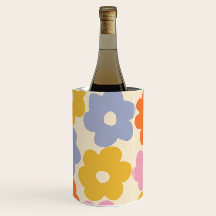 Simple Flower Pattern #1 Wine Chiller Gallery Image 3