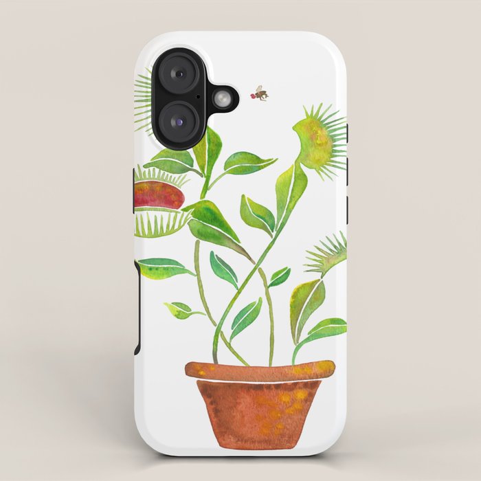 Venus Fly Trap Watercolor iPhone Case Gallery Image 1
