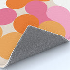 Liquid dot pattern 1 - yellow, orange, pink & white Rug Gallery Image 4