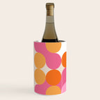 Liquid dot pattern 1 - yellow, orange, pink & white Wine Chiller Gallery Image 2