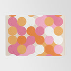Liquid dot pattern 1 - yellow, orange, pink & white Rug Gallery Image 2