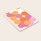 Liquid dot pattern 1 - yellow, orange, pink & white Notebook Gallery Image 3