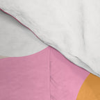 Liquid dot pattern 1 - yellow, orange, pink & white Comforter Gallery Image 4