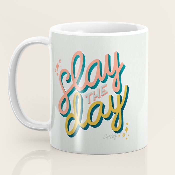 Slay the Day - Marigold & Blush Coffee Mug Gallery Image 3