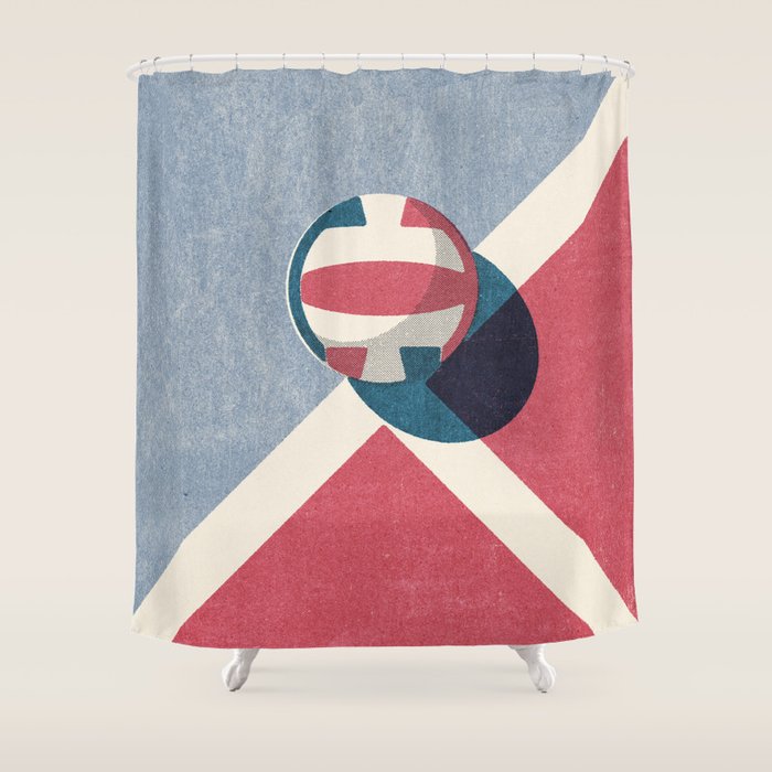 BALLS / Volleyball Shower Curtain Gallery Image 1