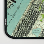 Vintage Central Park & Bronx NY Map (1947) Laptop Sleeve Gallery Image 3