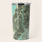 Vintage Central Park & Bronx NY Map (1947) Travel Mug Gallery Image 1