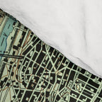 Vintage Central Park & Bronx NY Map (1947) Comforter Gallery Image 4