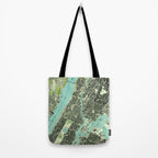 Vintage Central Park & Bronx NY Map (1947) Tote Bag Gallery Image 2