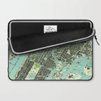 Vintage Central Park & Bronx NY Map (1947) Laptop Sleeve Gallery Image 2