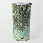 Vintage Central Park & Bronx NY Map (1947) Travel Mug Gallery Image 2