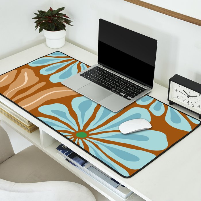Amber Blooms Desk Mat Gallery Image 2