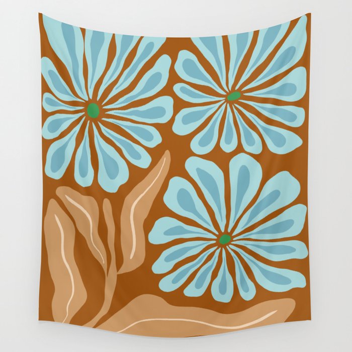 Amber Blooms Wall Tapestry Gallery Image 4