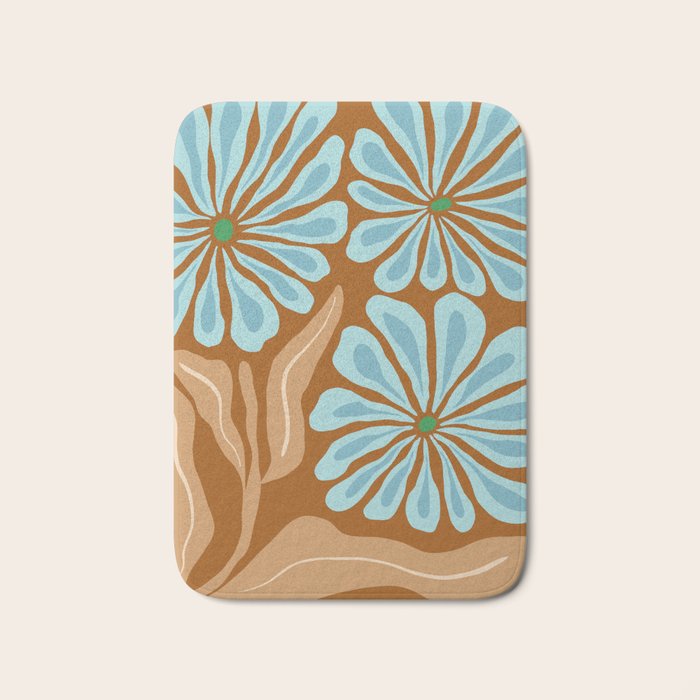 Amber Blooms Bath Mat Gallery Image 1
