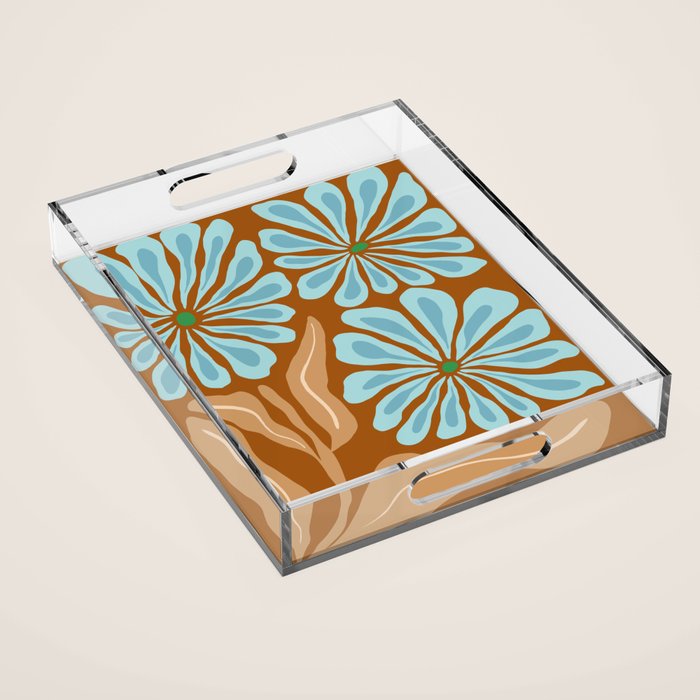 Amber Blooms Acrylic Tray Gallery Image 1