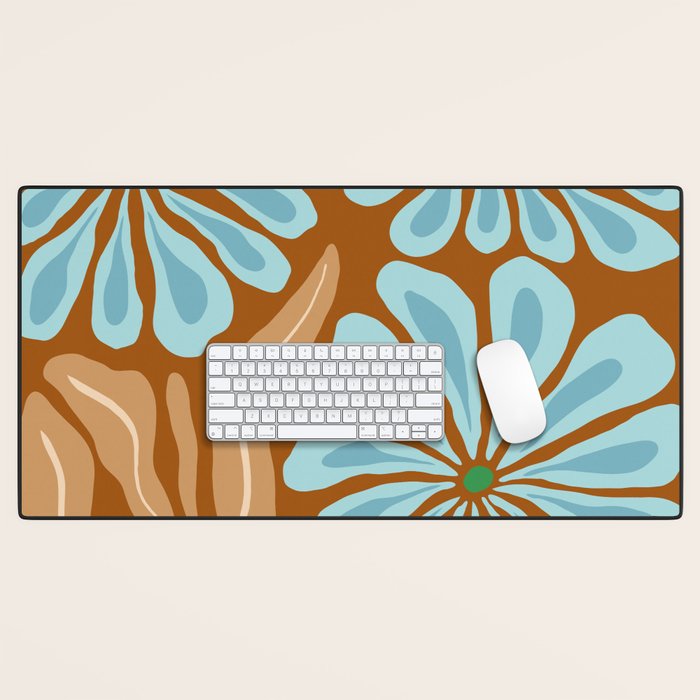 Amber Blooms Desk Mat Gallery Image 1