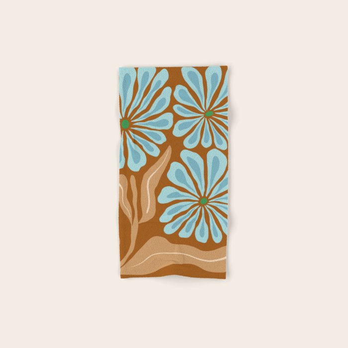 Amber Blooms Bath Towel Gallery Image 1