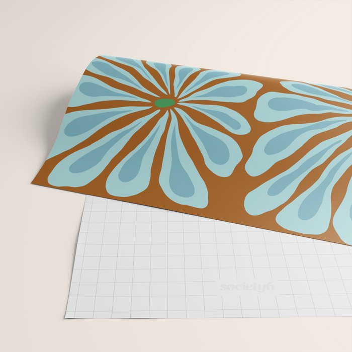 Amber Blooms Wrapping Paper Gallery Image 2