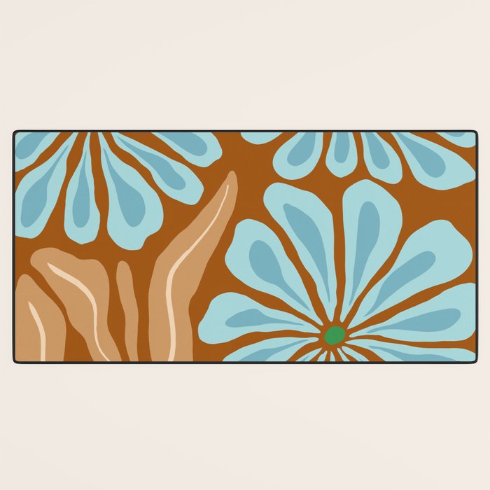 Amber Blooms Desk Mat Gallery Image 3