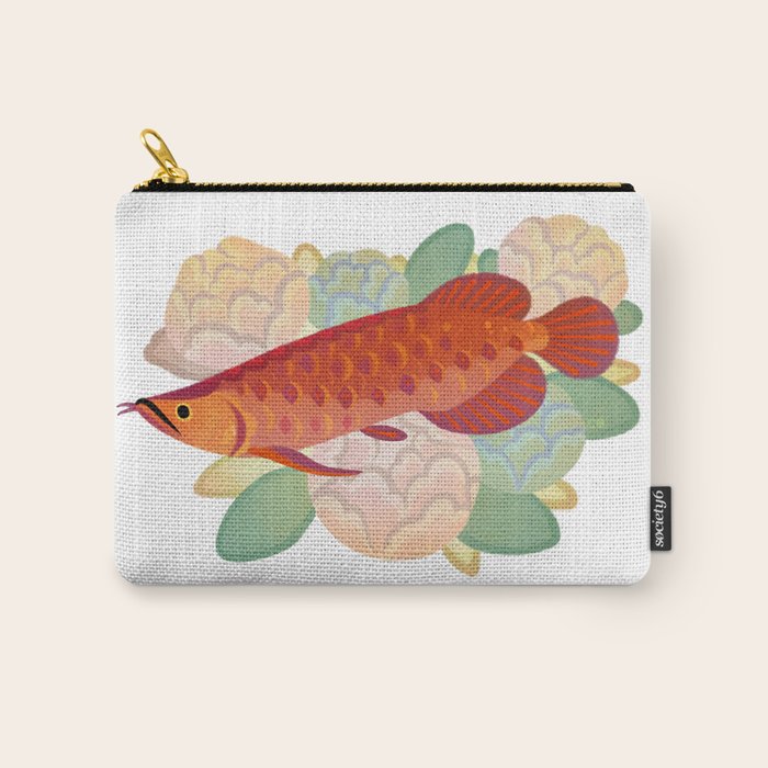Arowana and peony 3 Carry All Pouch Gallery Image 1