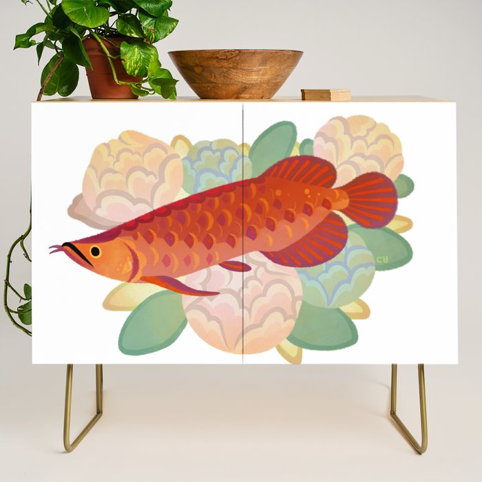 Arowana and peony 3 Credenza Gallery Image 1