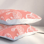 Manatee Print - Coral Pillow Sham Gallery Image 3